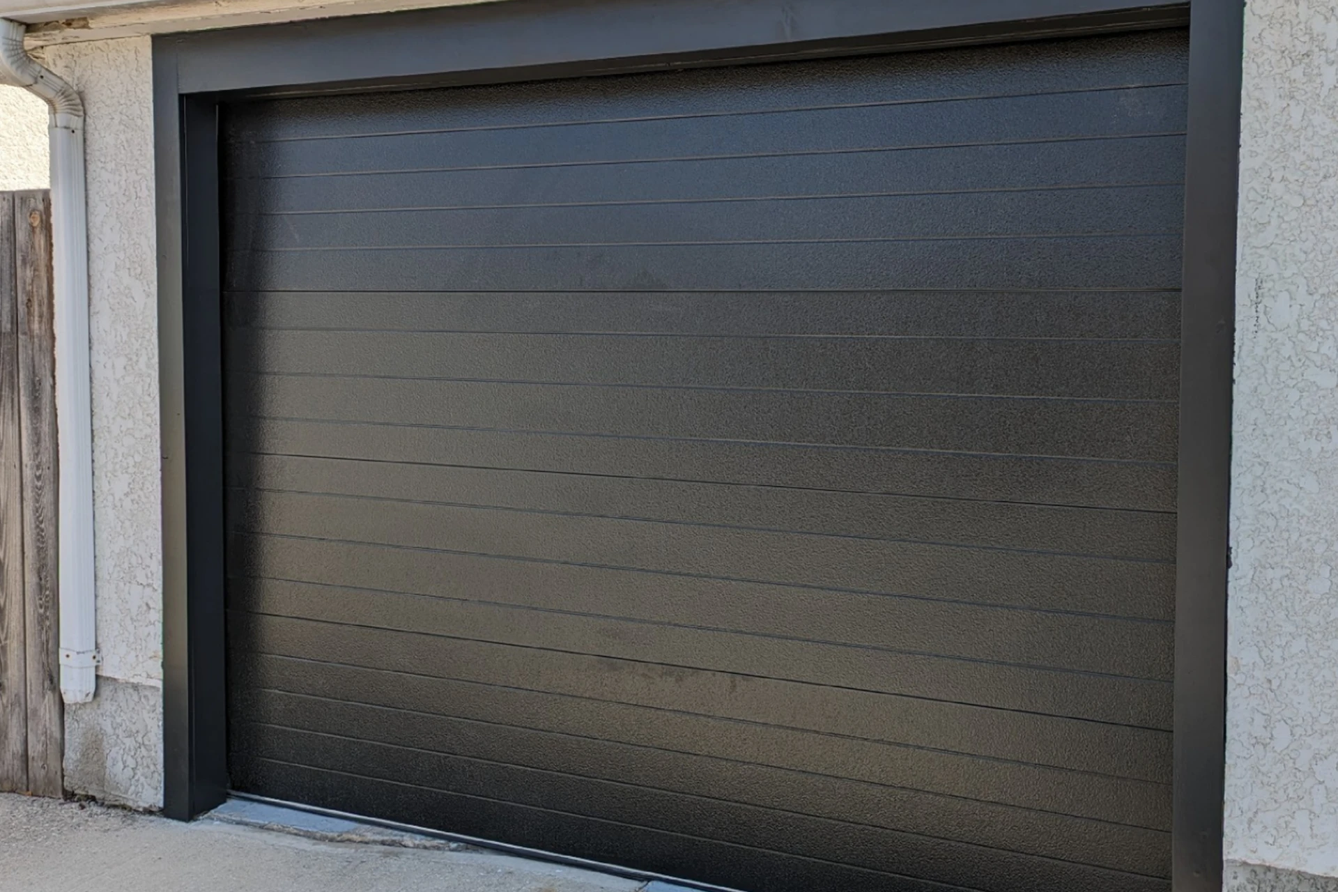 Garage door before installation