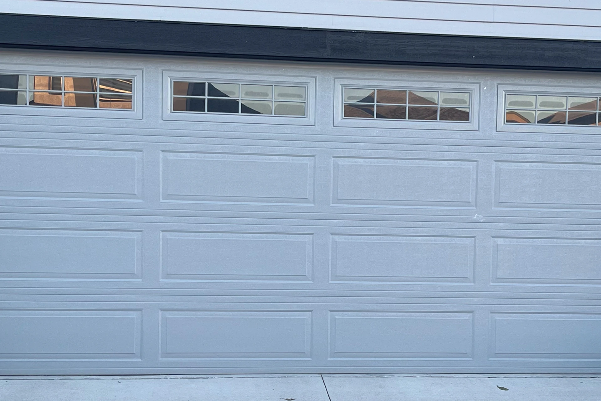 Garage door after installation