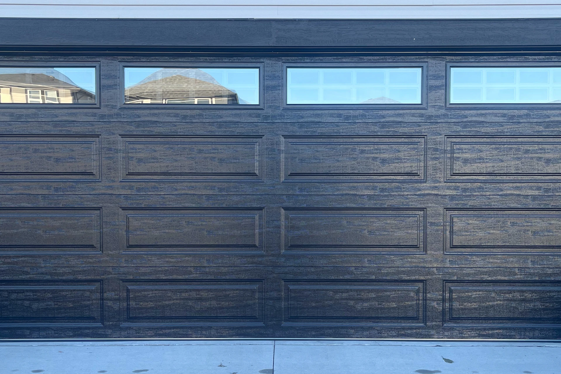 Garage door before installation
