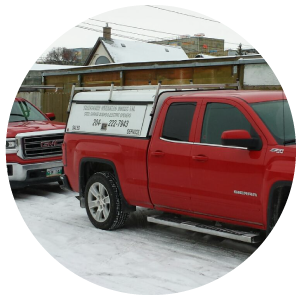 Overhead door installation in Winnipeg