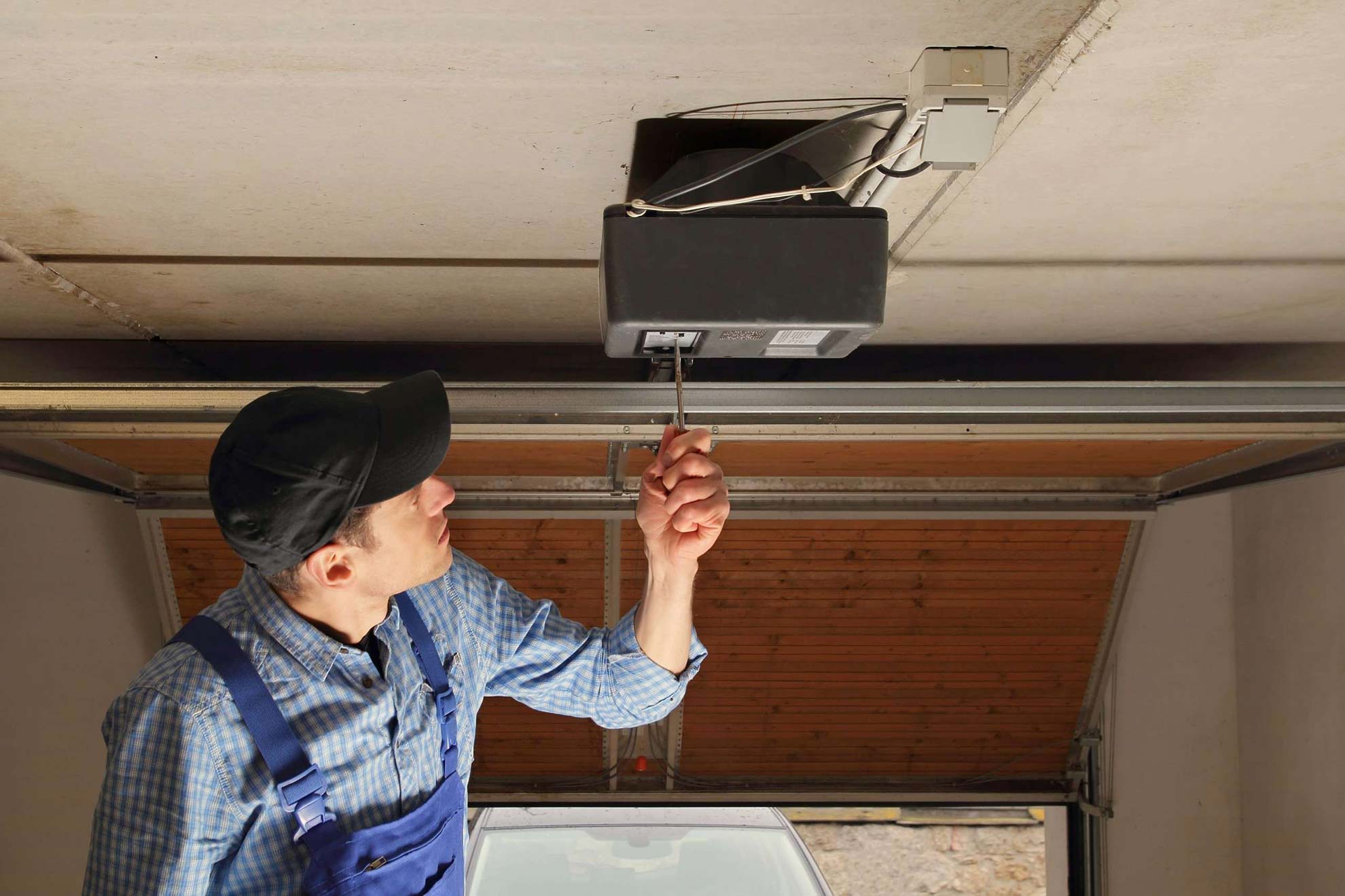 Overhead door installation in Winnipeg
